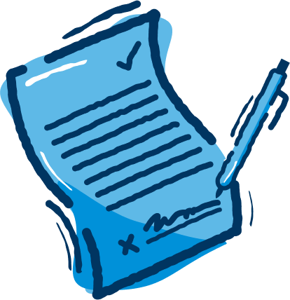 Image of a document and pen
